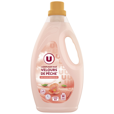 Adoucissant dilué velours de pêche  flacon de 2l
