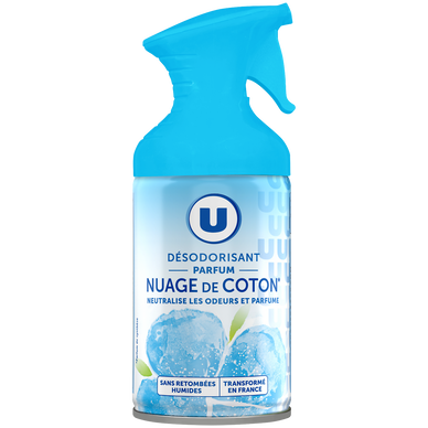 Désodorisant intérieur parfum nuage de coton aérosol de 250ml