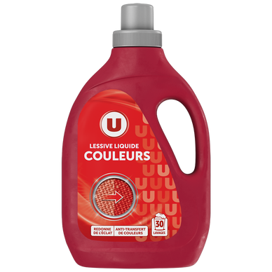 Lessive liquide - Soin couleurs - 30 lavages - 1.5 l