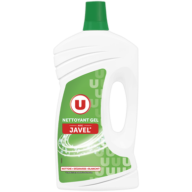 Nettoyant ménager gel avec javel  flacon de 1l