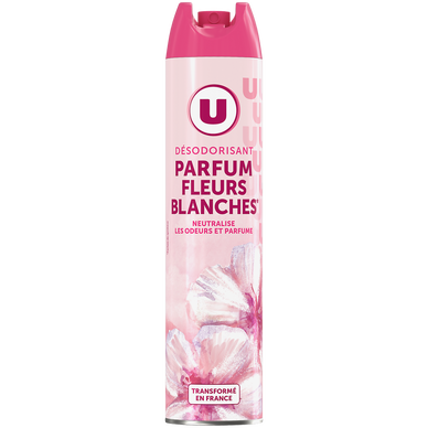 Désodorisant intérieur fleurs blanches aérosol de 300ml