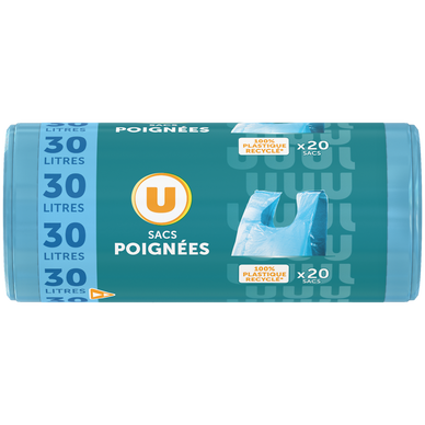 Sacs poubelle à poignées - 30L - x20