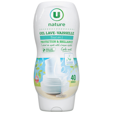 Gel lave-vaisselle tout en 1  flacon de 720ml