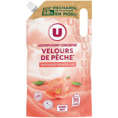 Adoucissant concentré parfum velours de pêche  recharge 750ml