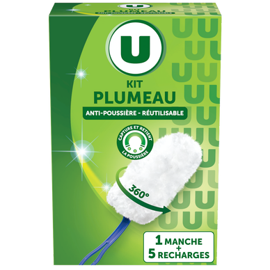 Kit plumeau dépoussiérant 360°  1 manche + 5 recharges