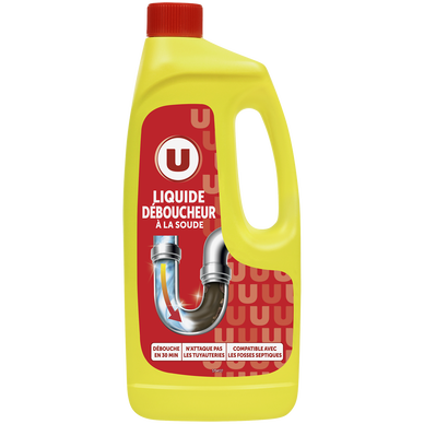 Déboucheur liquide à la soude  flacon de 1l