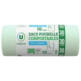 Sacs poubelles compostables 10x30L