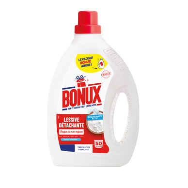 Lessive liquide BONUX l'Original bouteille 50 lavages 2,25L