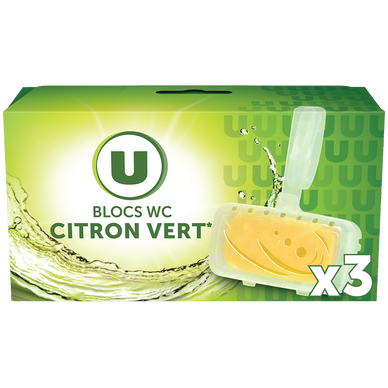 Bloc wc parfum citron vert  x3