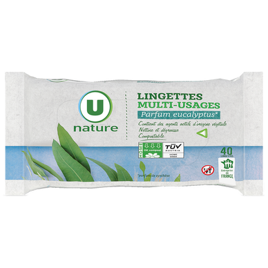 Lingettes multi-usages eucalyptus  x40