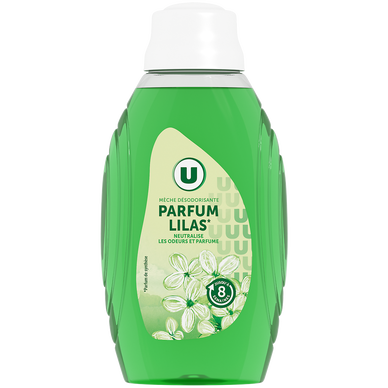 Mèche désodorisante 2 en 1 parfum lilas  flacon de 375ml