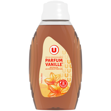 Mèche désodorisante 2 en 1 parfum vanille  flacon de 375ml