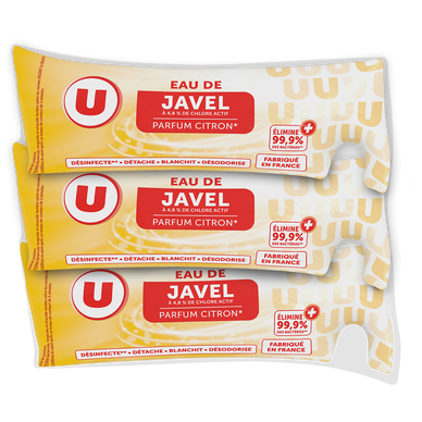 Eau de javel parfum citron  3x250ml