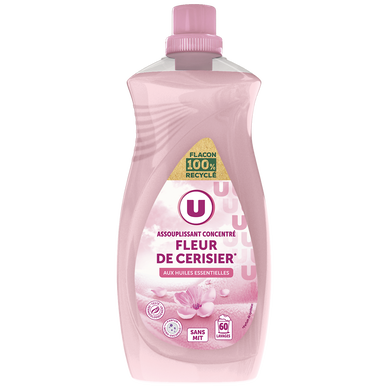 Adoucissant concentré parfum fleur de cerisier  flacon 60 lav. 1,5l