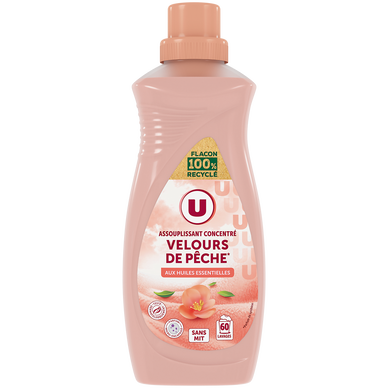 Adoucissant concentré velours de pêche  60 lavages soit 1.5l