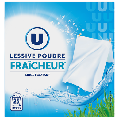 Lessive en poudre - Fraîcheur - 25 lavages - 1.25 kg