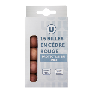 Bille protection du linge en cèdre rouge x15