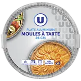 Moules à tarte aluminium 26cm  x3