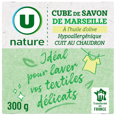 Cube de savon de Marseille olive étui 300g