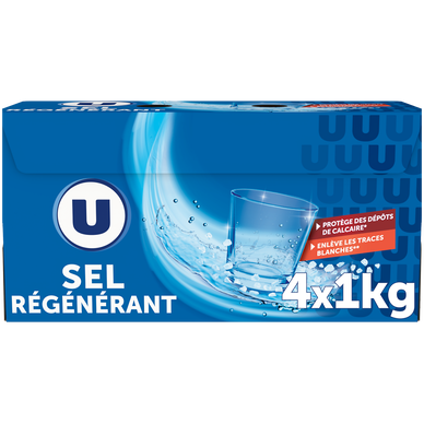 Sel régénérant U pour lave vaisselle 4x1kg