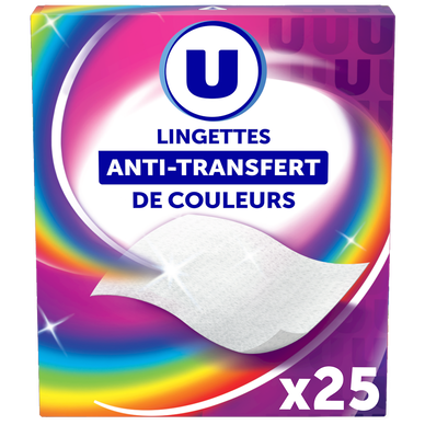 Lingettes Anti-Transfert de couleurs x25