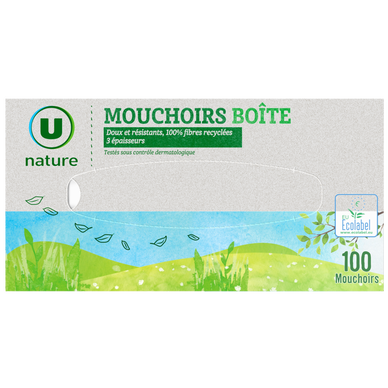 Mouchoirs 3 plis  boîte x100