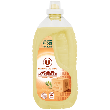 Lessive liquide - Savon de Marseille - 45 lavages - 2.25 l