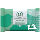 Papier toilette humide à l'aloe véra x50