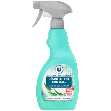 Nettoyant désinfectant sans javel multi usages  spray de 500ml