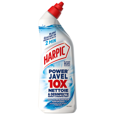 Nettoyant wc gel javel ultra blancheur Harpic flacon 750ml