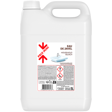 Eau de javel original bidon 5 litres PXM
