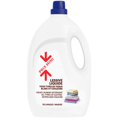 Lessive liquide - Classique - 50 lavages - 3 l
