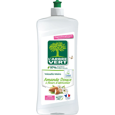 Liquide vaisselle amande douce&fleurs d'abricotier ARBRE VERT 750ml