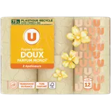 Papier toilette 2 plis parfumé monoï des îles  12 rouleaux