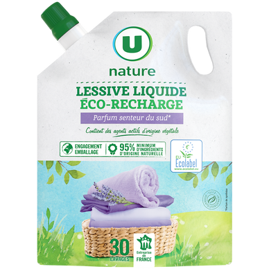 Lessive liquide - Senteur du sud - 30 lavages - RECHARGE - 1.5 l