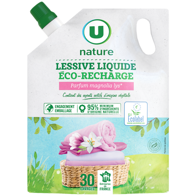 Lessive liquide - Magnolia-Lys - 30 lavages - RECHARGE - 1.5 l