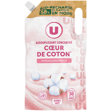 Adoucissant concentré parfum coeur de coton  recharge 750ml