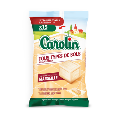 Lingette sol CAROLIN Savon de Marseille X15