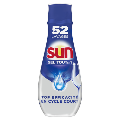 Gel lave-vaisselle tout en 1 expert plus SUN 52 lavages