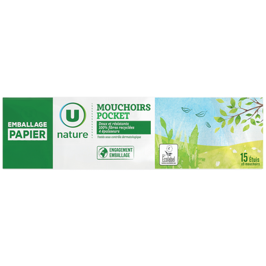 Mouchoirs étuis compacts x15