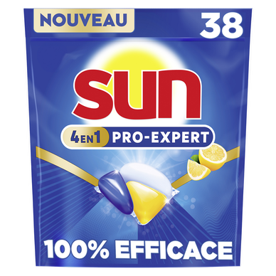 Capsules lave-vaisselle pro-expert citron SUN 38 lavages