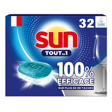 Tablette lave-vaiselle SUN Tout en 1 regular - x32