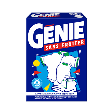 GENIE - Lessive en poudre - Lavage à la main - 450 g