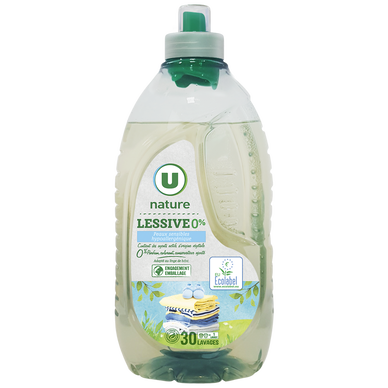 Lessive liquide - Hypoallergénique,Pour bébé - 30 lavages - 1.5 l