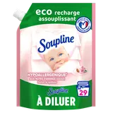 Adoucissant à diluer Hypoallergénique SOUPLINE, recharge doypack 600ml