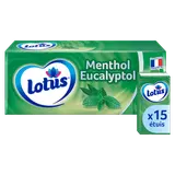 Mouchoirs au menthol LOTUS, 15 étuis