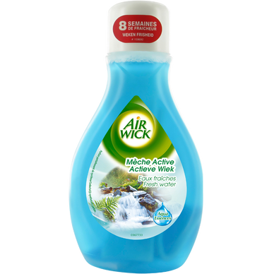 Mèche désodorisante active senteur eaux fraîches AIR WICK, 375ml