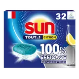 Tablette lave-vaiselle SUN Tout en 1 citron - x32