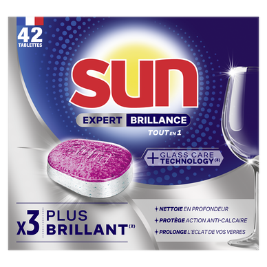 Tablette lave-vaiselle  SUN exp+ brillance x42