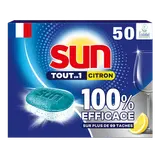 Tablette lave-vaiselle  SUN Tout en 1 citron x50